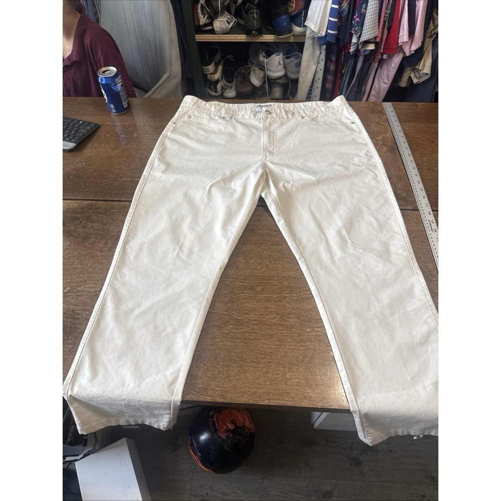 Peter Millar Crown Comfort 5-Pocket 'white' Pants Men's Size 40x30 MS24B46 $175